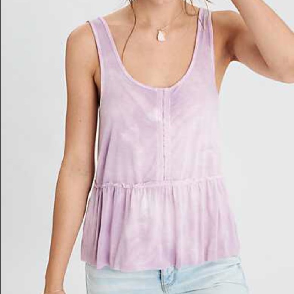 AMERICAN EAGLE Pink Soft & Sexy Fitted Tank